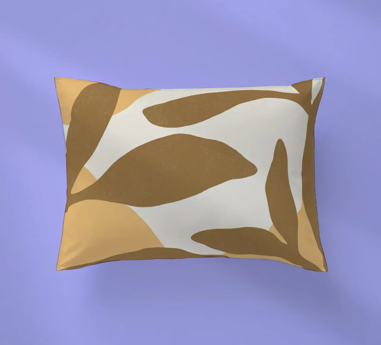 Astratto botanico - Marrone oro cuscino da MoonlightPrint