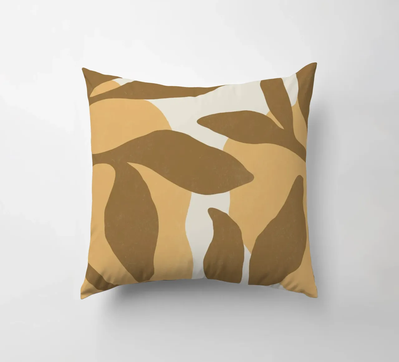 Astratto botanico - Marrone oro cuscino da MoonlightPrint