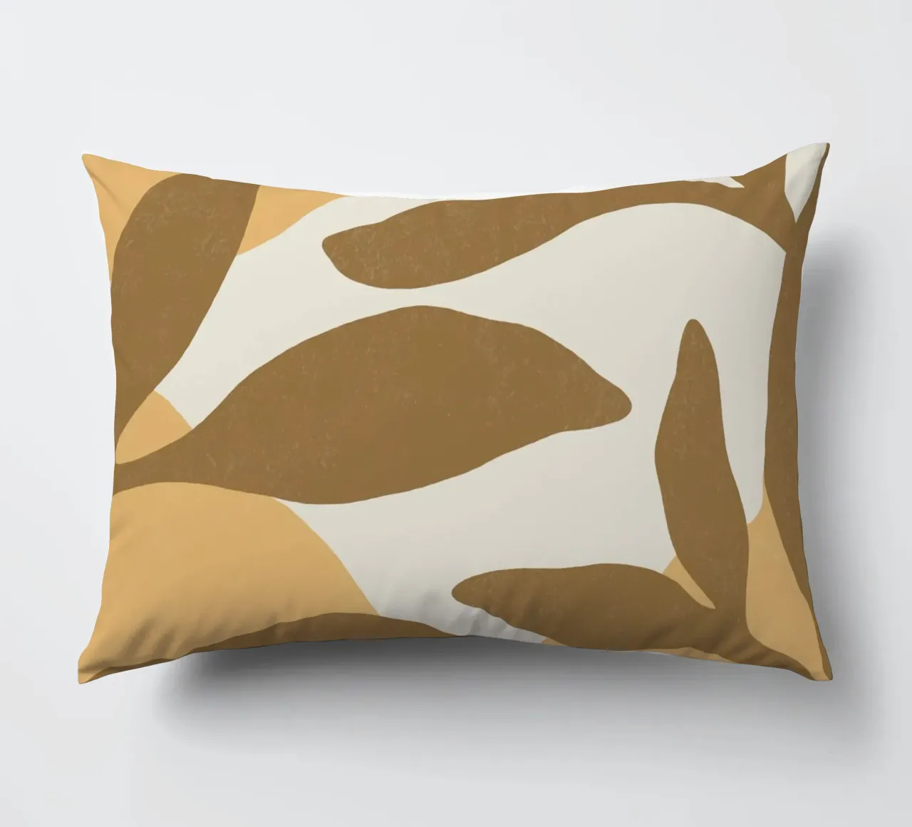 Astratto botanico - Marrone oro cuscino da MoonlightPrint
