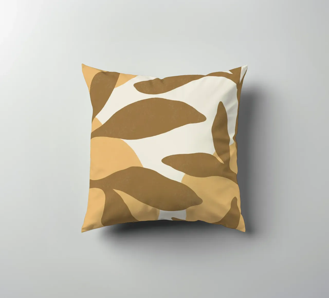 Astratto botanico - Marrone oro cuscino da MoonlightPrint