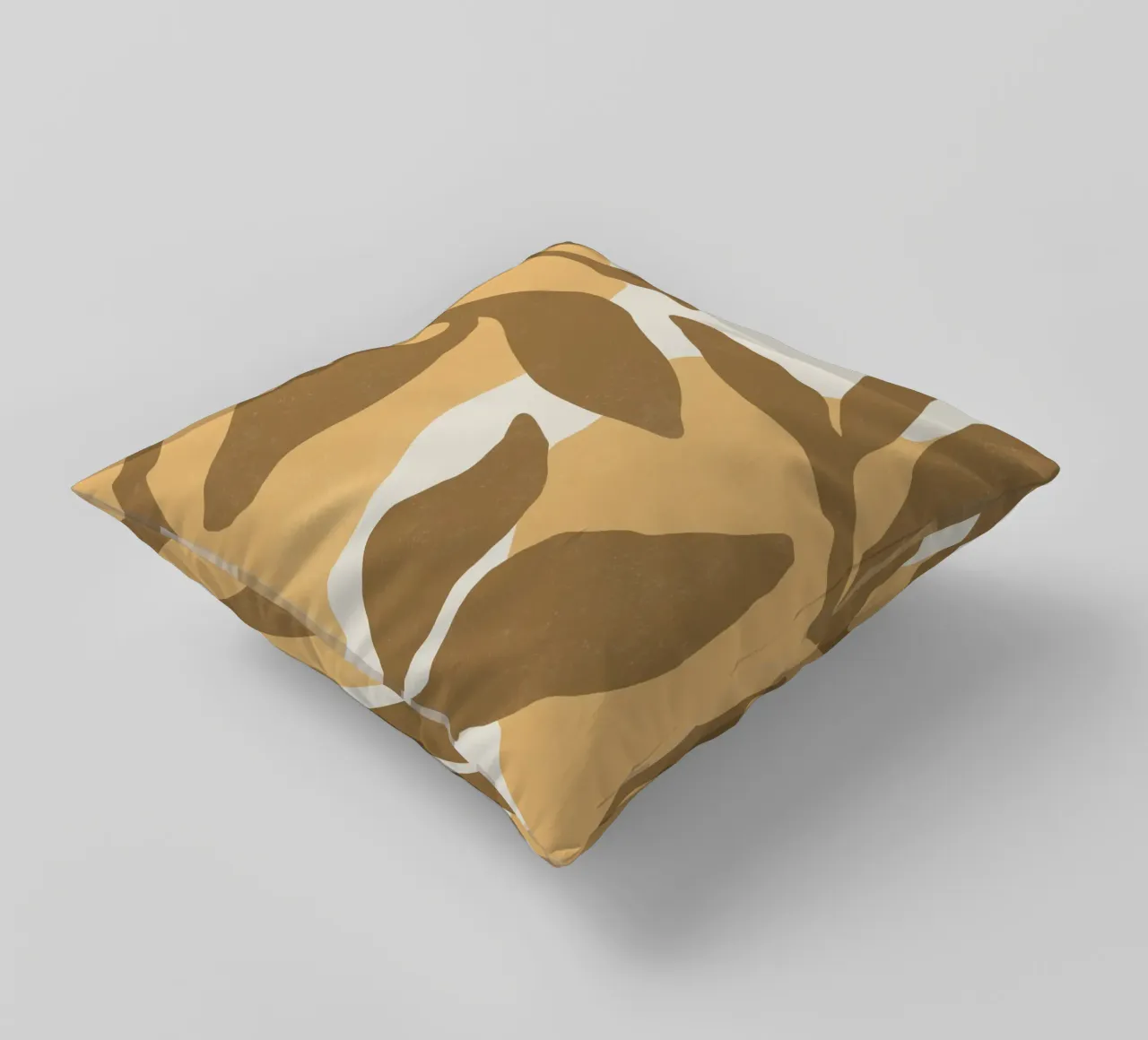 Astratto botanico - Marrone oro cuscino da MoonlightPrint