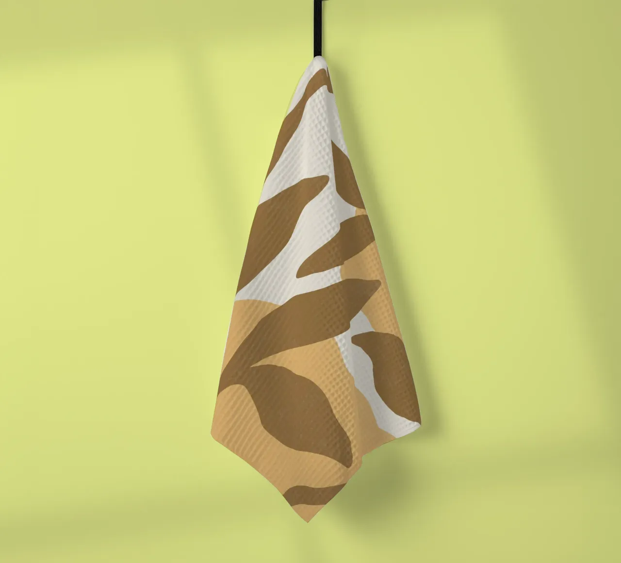 Astratto botanico - Marrone oro canovaccio da cucina da MoonlightPrint