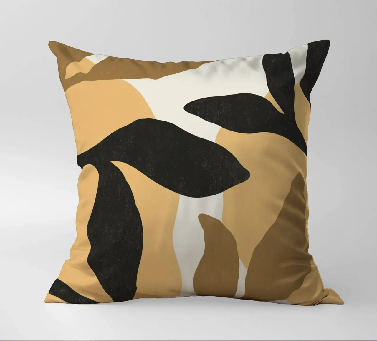 Astratto botanico - Marrone nero cuscino da MoonlightPrint