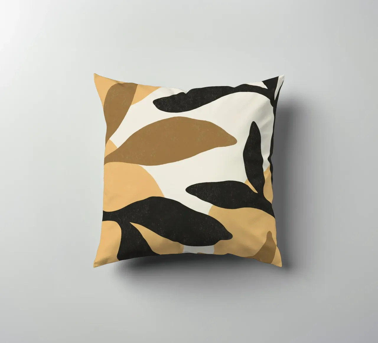 Astratto botanico - Marrone nero cuscino da MoonlightPrint