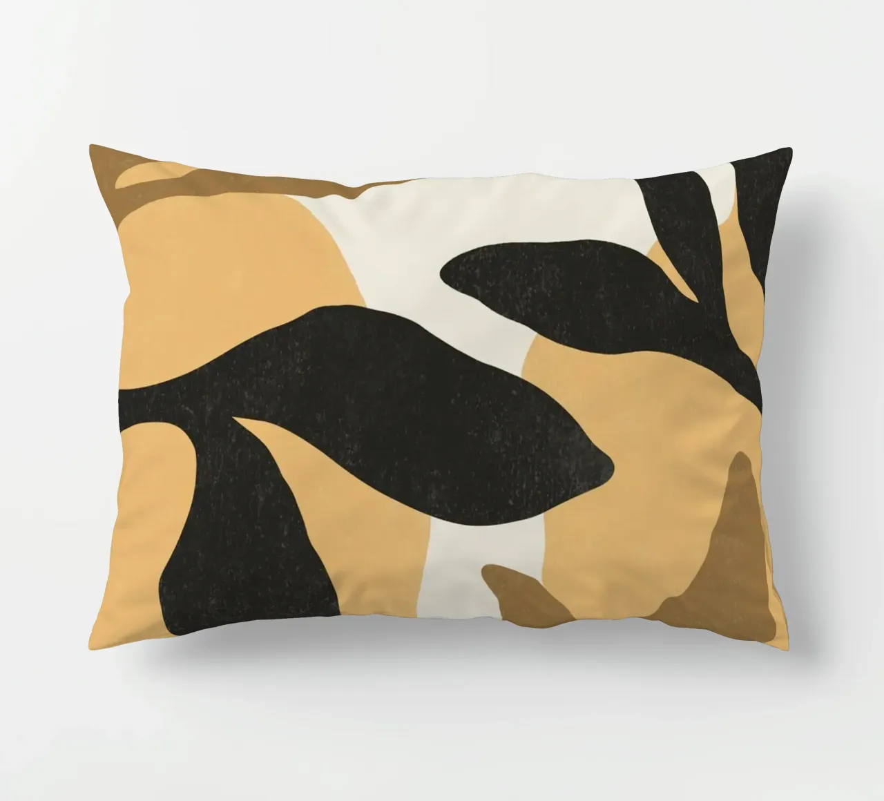 Astratto botanico - Marrone nero cuscino da MoonlightPrint