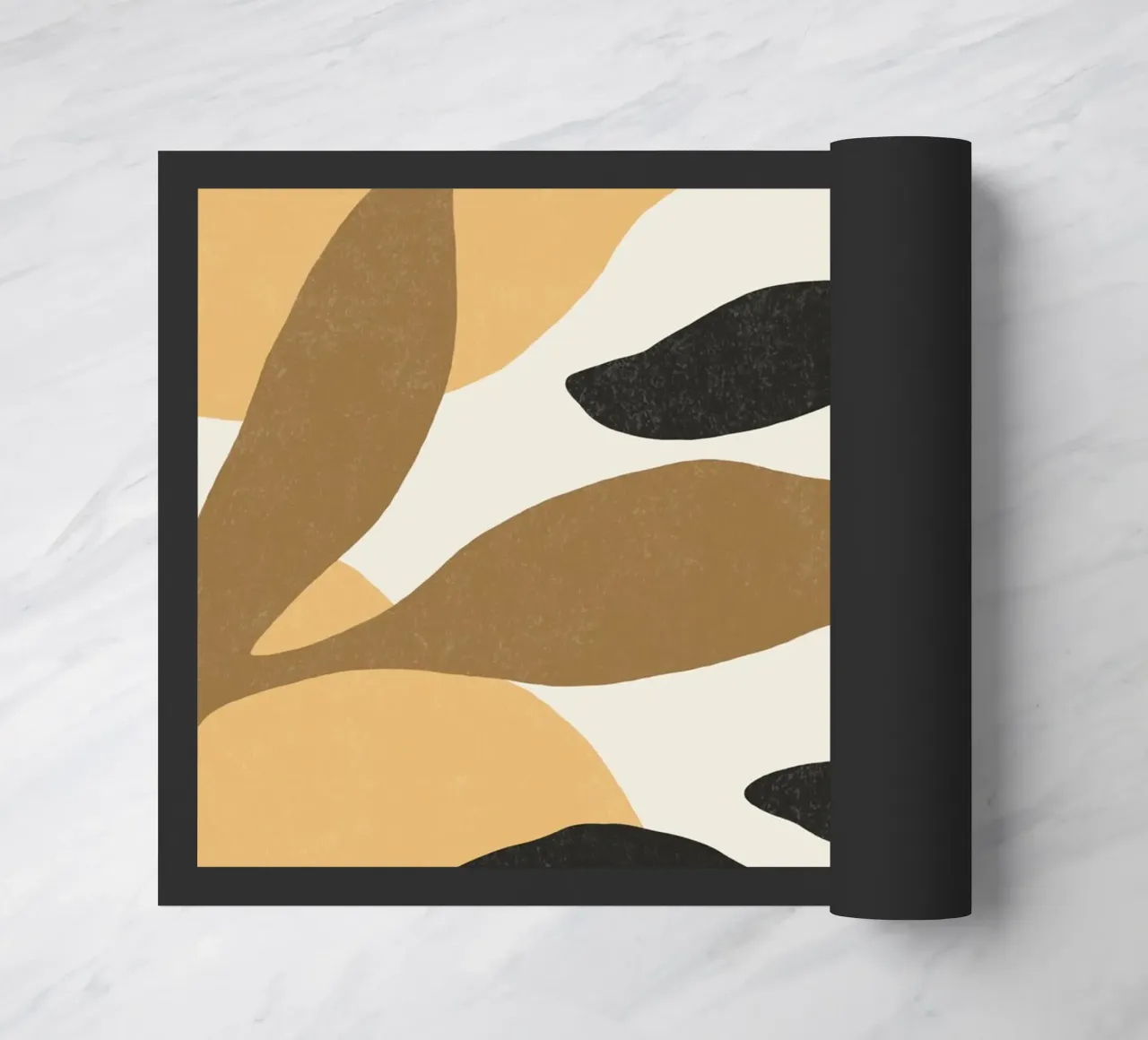 Astratto botanico - Marrone nero zerbino da MoonlightPrint