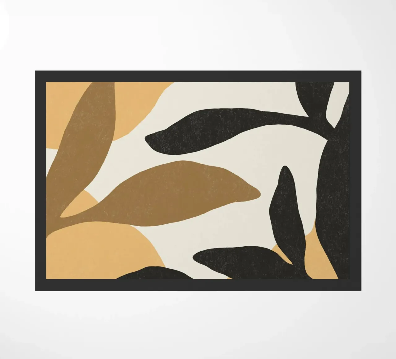 Astratto botanico - Marrone nero zerbino da MoonlightPrint