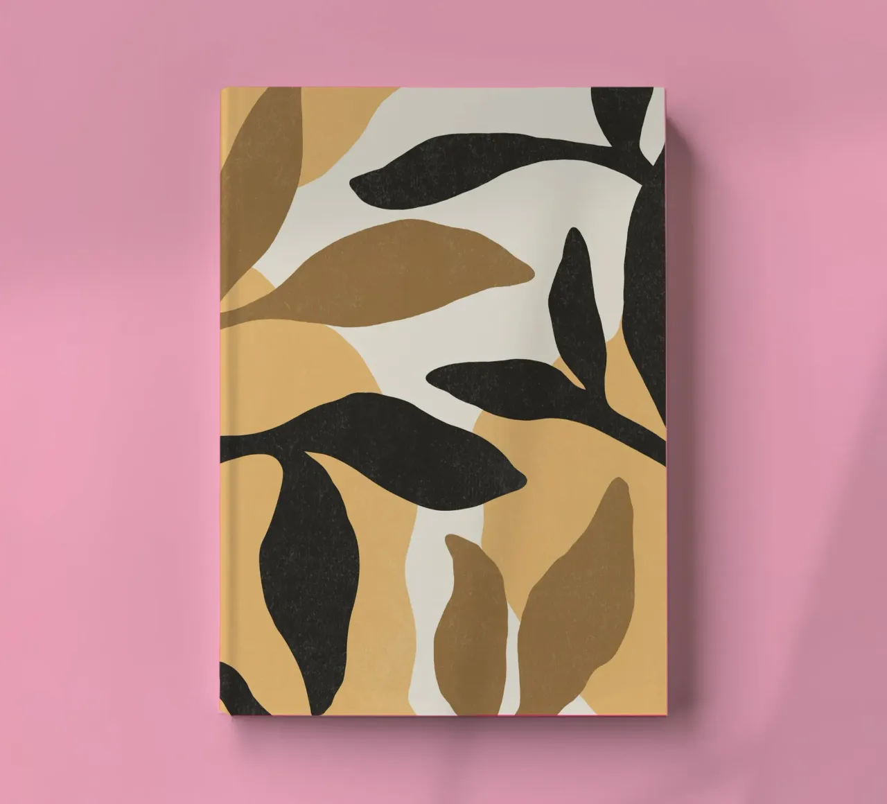 Botanic Abstract - Brown Black notebook by MoonlightPrint