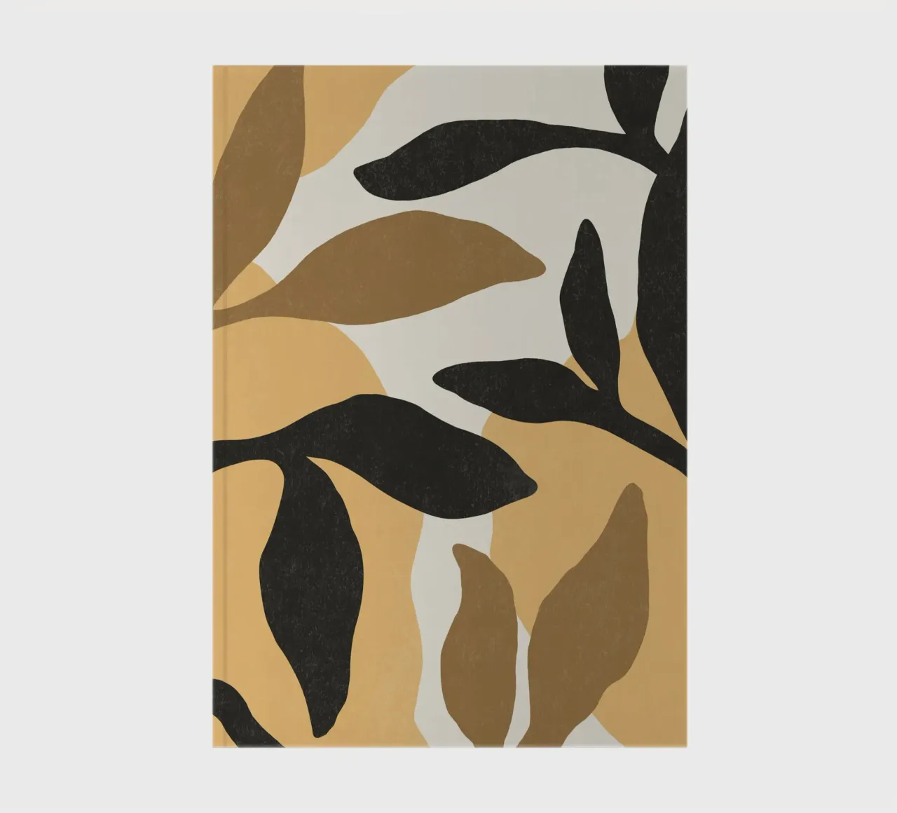 Botanic Abstract - Brown Black notebook by MoonlightPrint