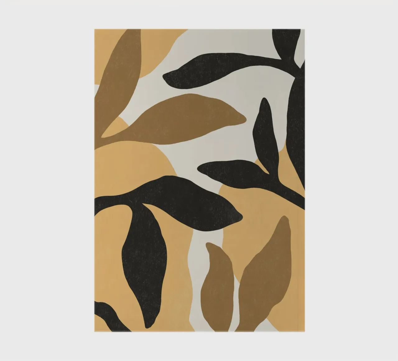 Botanic Abstract - Brown Black notebook by MoonlightPrint