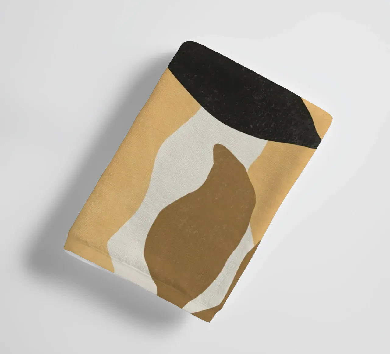 Astratto botanico - Marrone nero asciugamano da bagno da MoonlightPrint