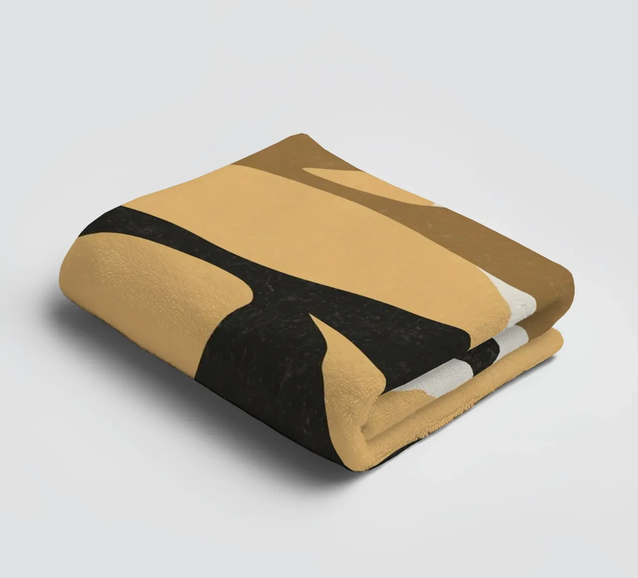 Astratto botanico - Marrone nero asciugamano da bagno da MoonlightPrint