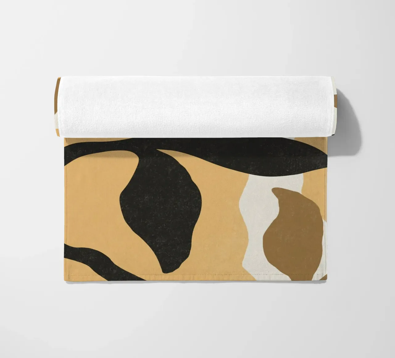 Astratto botanico - Marrone nero telo mare da MoonlightPrint