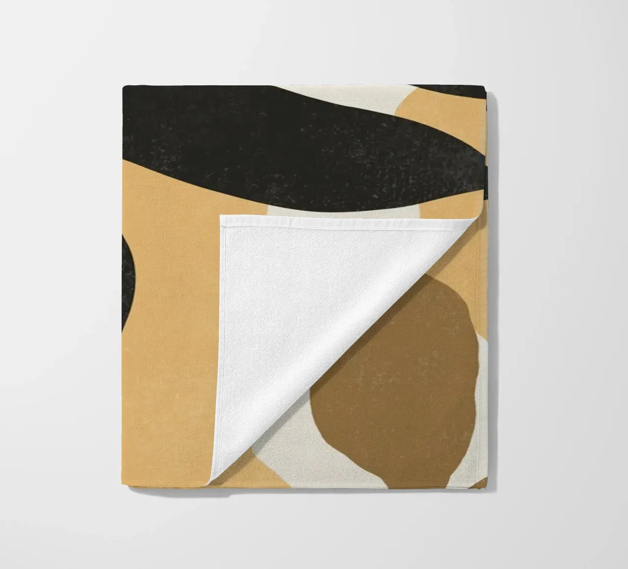 Astratto botanico - Marrone nero telo mare da MoonlightPrint
