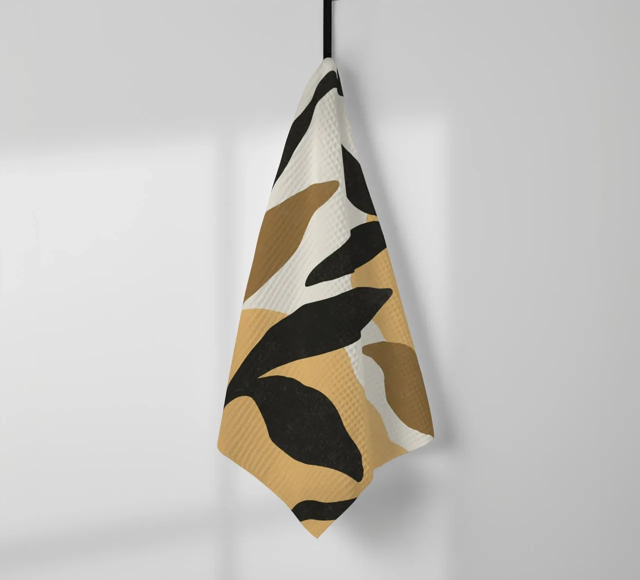 Astratto botanico - Marrone nero canovaccio da cucina da MoonlightPrint