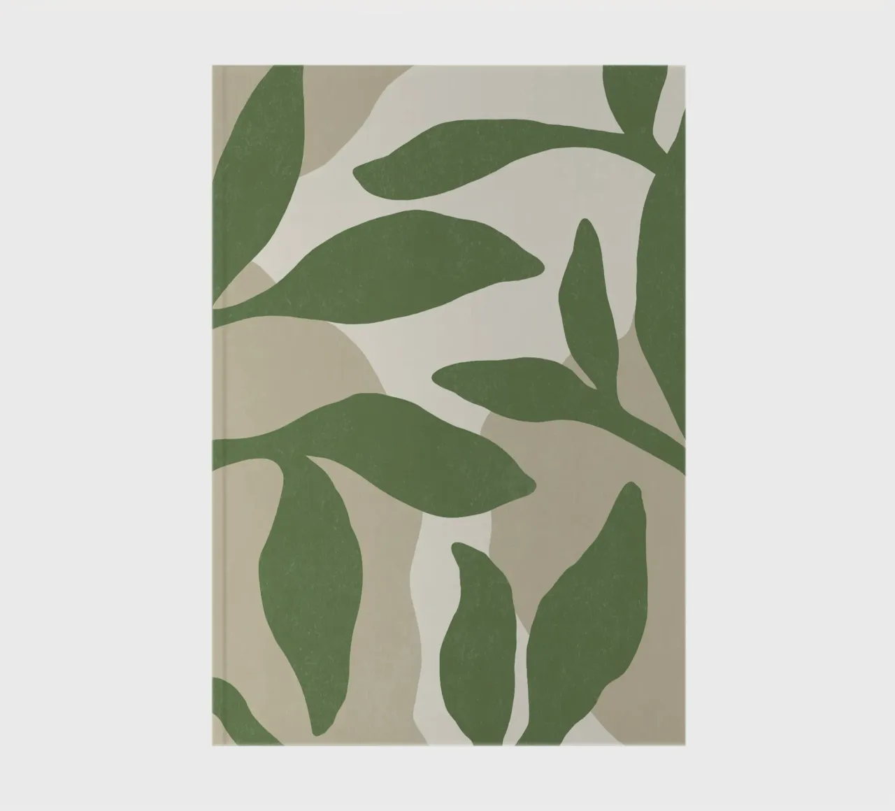 Botanic Abstract - Green notebook by MoonlightPrint