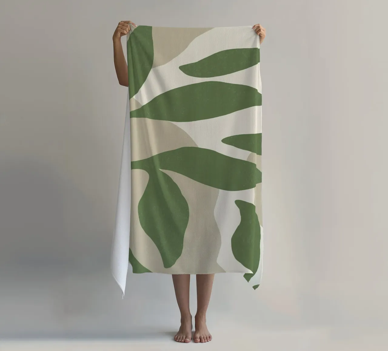 Astratto botanico - Verde telo mare da MoonlightPrint