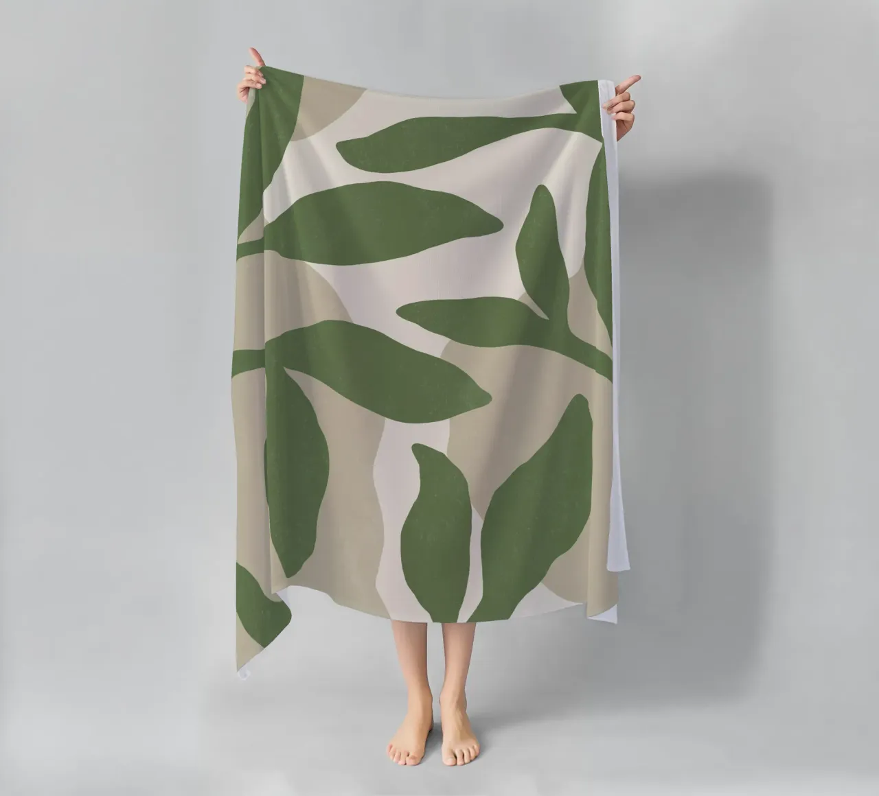 Astratto botanico - Verde telo mare da MoonlightPrint
