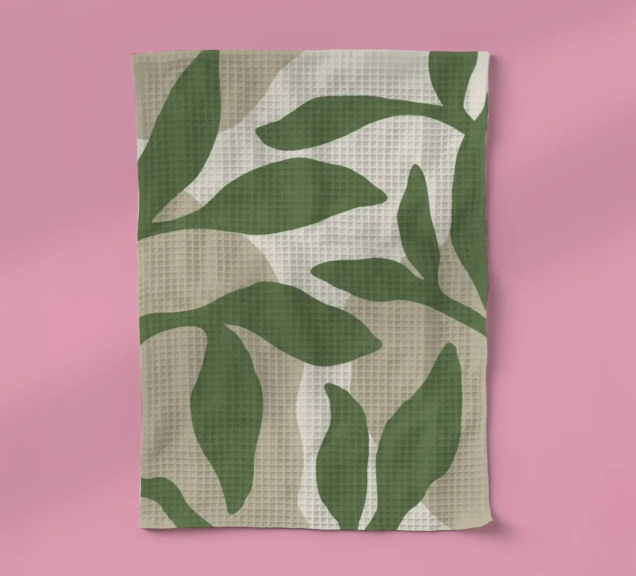 Astratto botanico - Verde canovaccio da cucina da MoonlightPrint