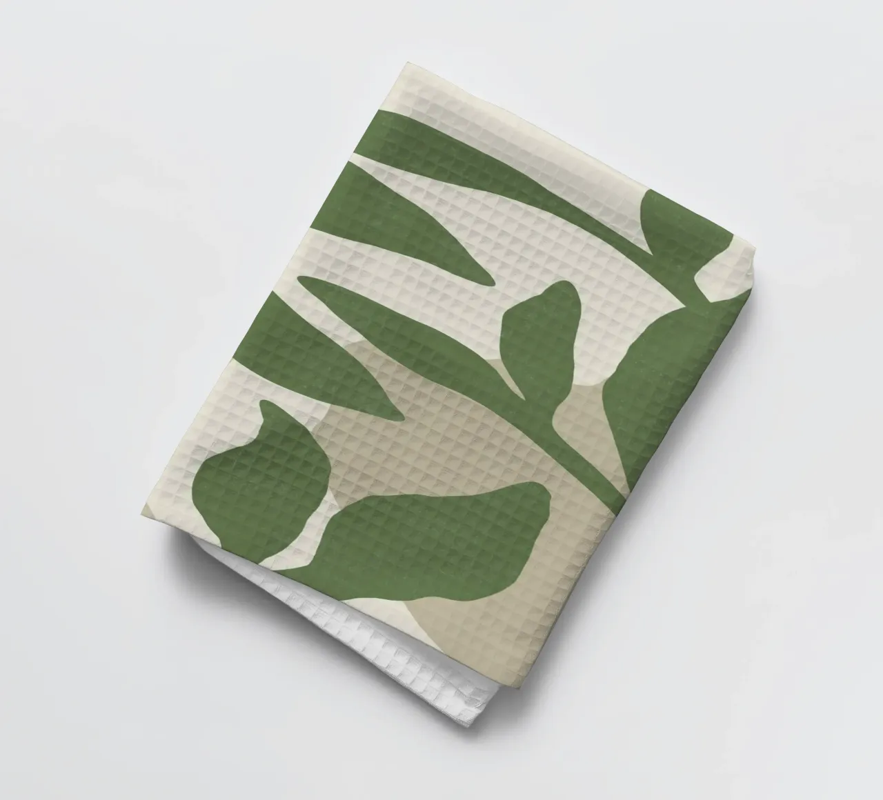 Astratto botanico - Verde canovaccio da cucina da MoonlightPrint