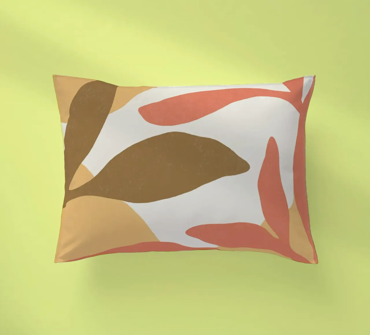 Astratto botanico - Marrone Rosa cuscino da MoonlightPrint
