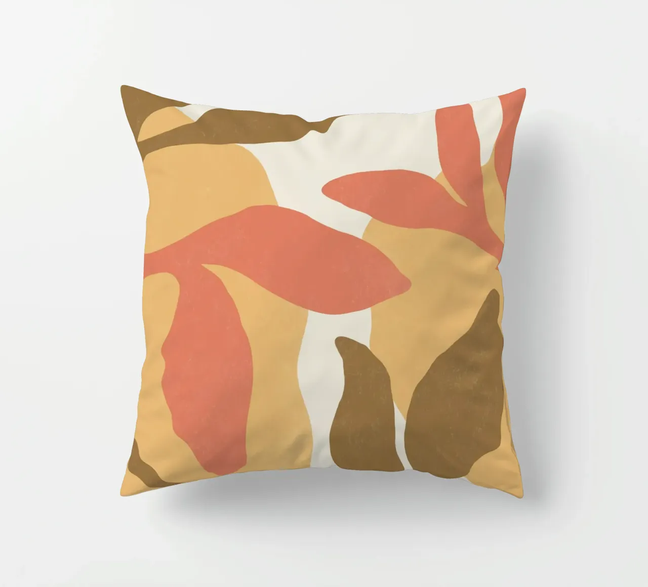 Astratto botanico - Marrone Rosa cuscino da MoonlightPrint