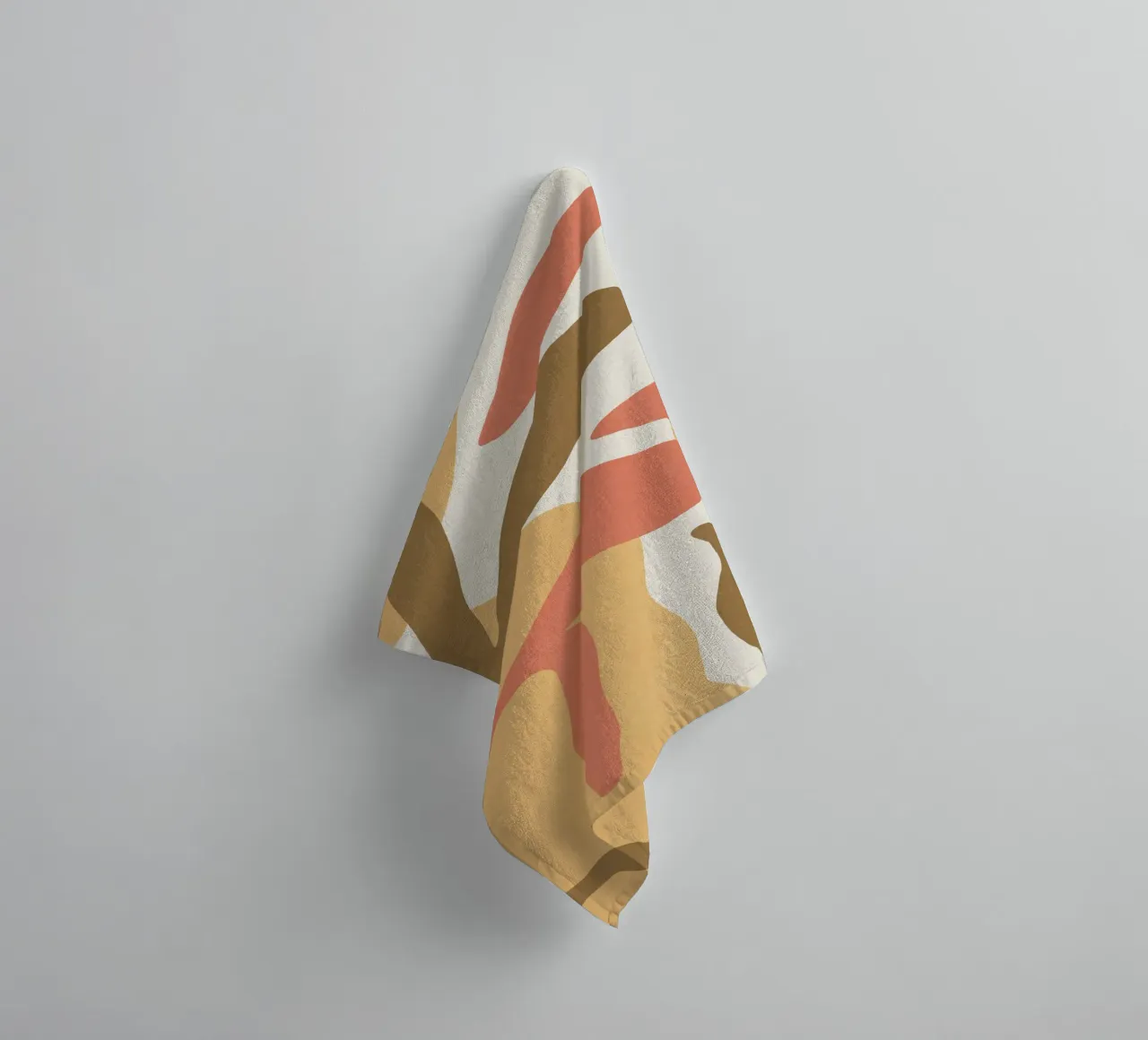 Astratto botanico - Marrone Rosa asciugamano da bagno da MoonlightPrint