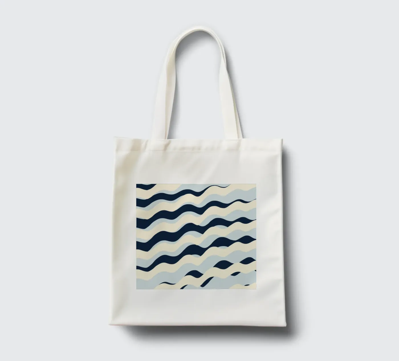 Waves pattern 09 tote bag by Little Dean