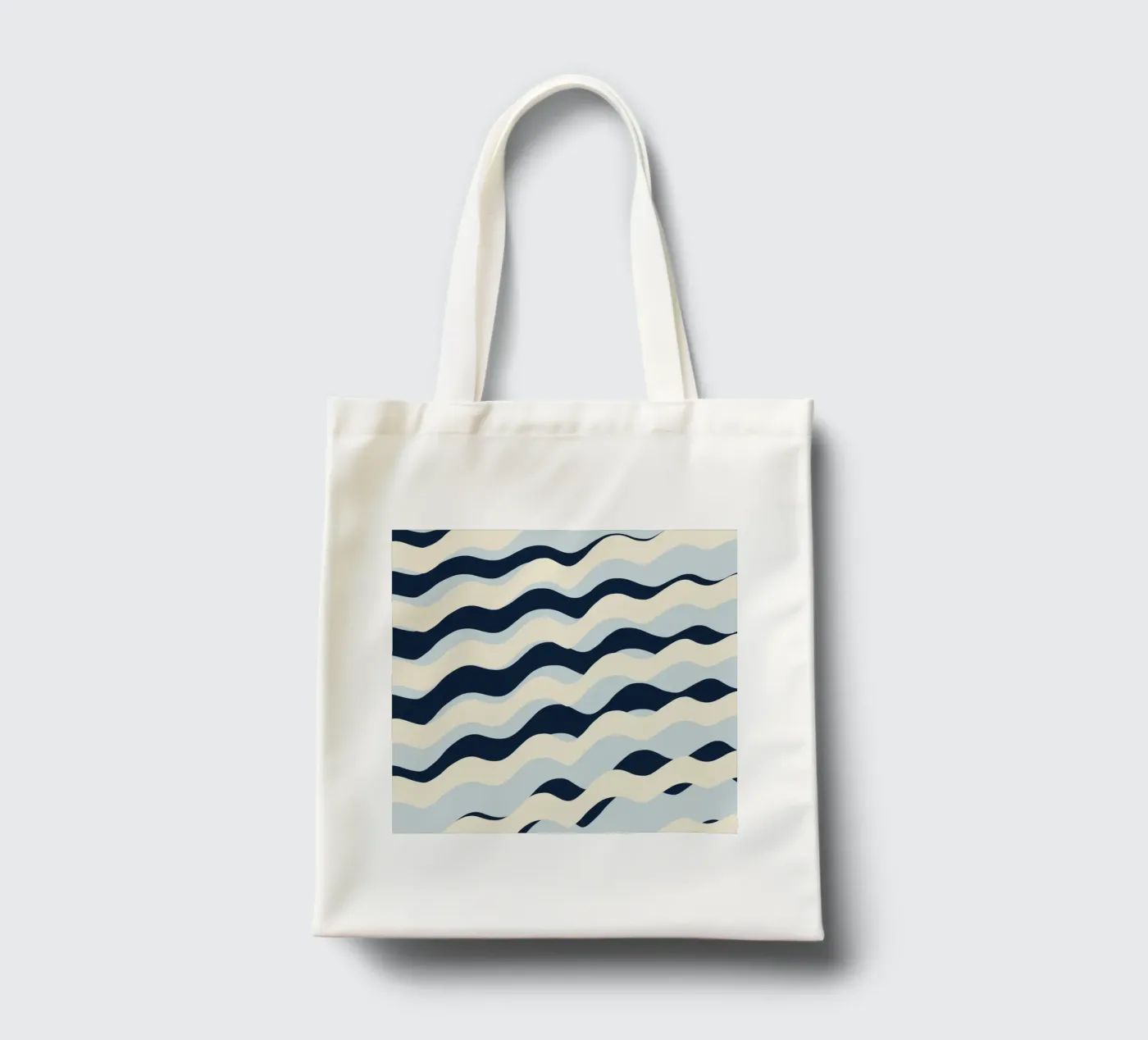 Waves pattern 09 tote bag by Little Dean