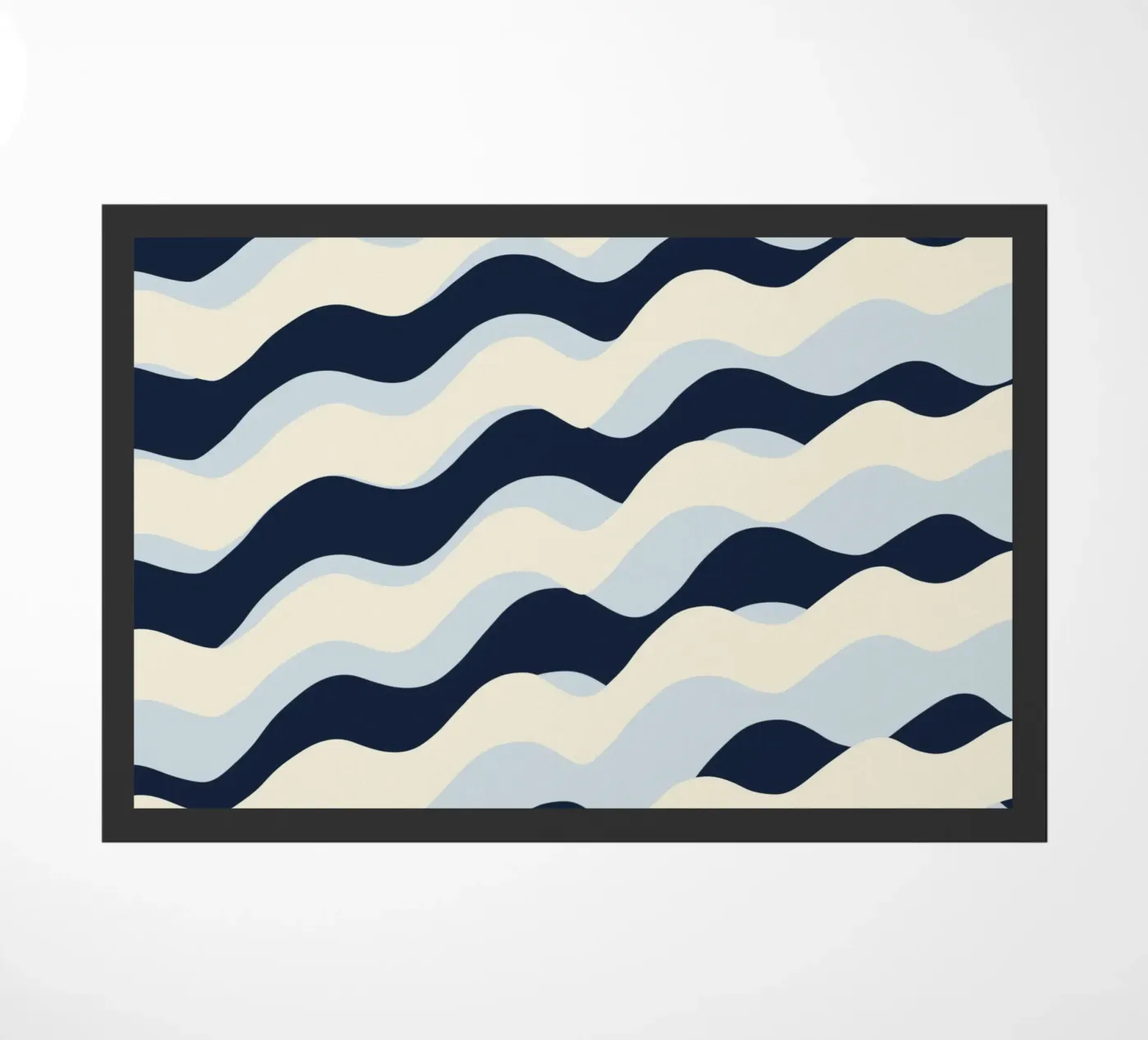 Waves pattern 09 Fußmatte von Little Dean