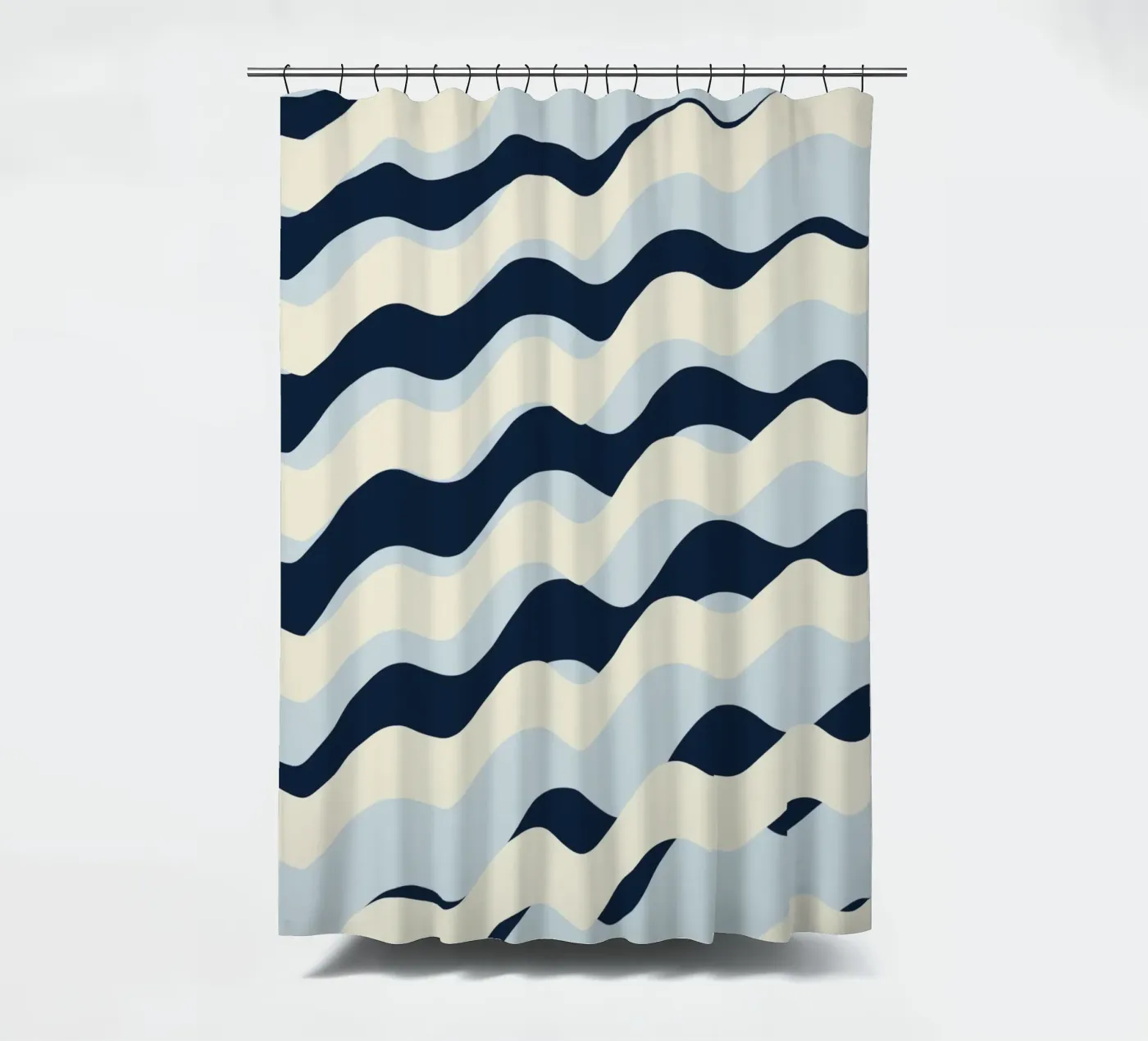 Waves pattern 09 Duschvorhang von Little Dean