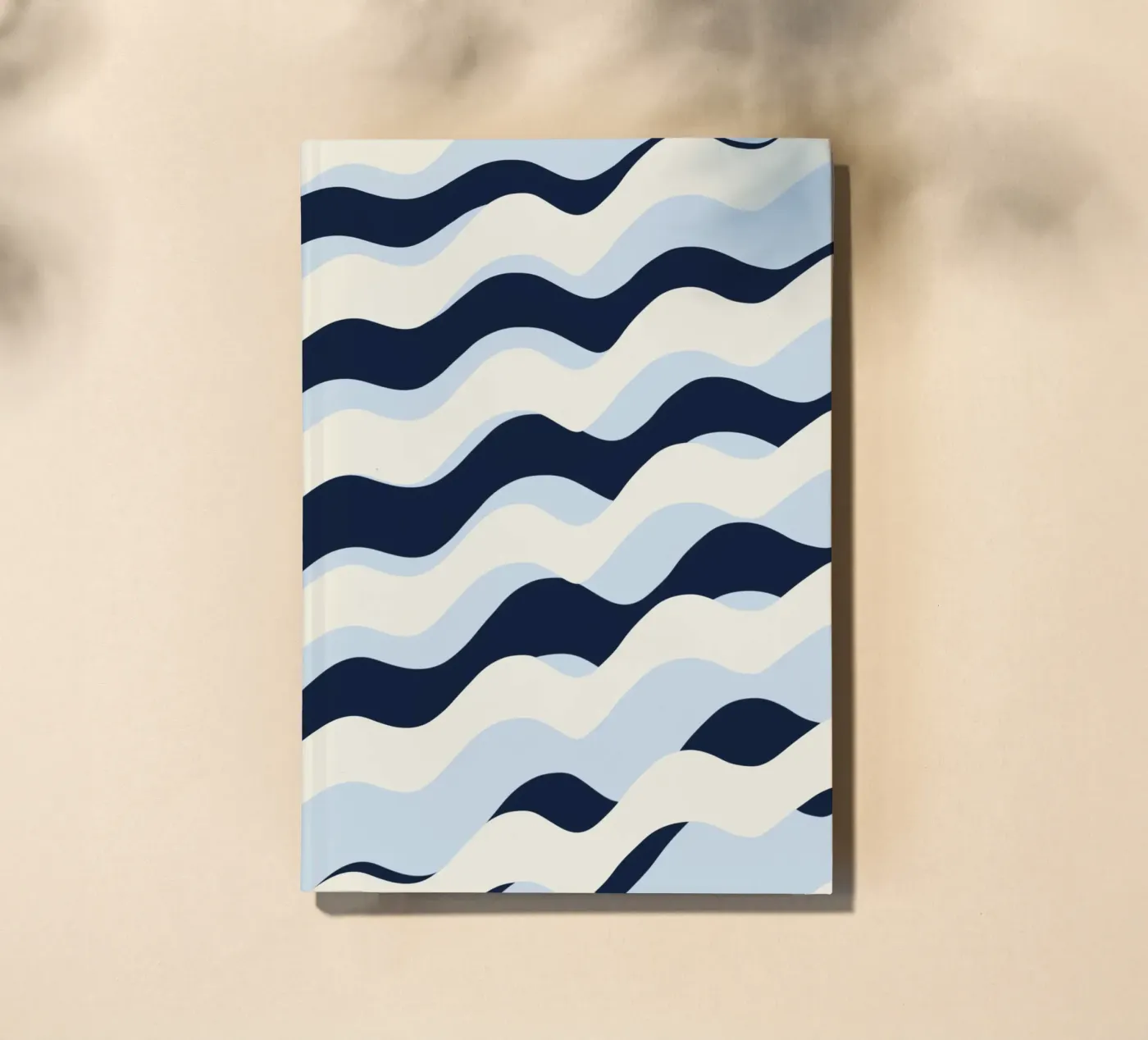 Waves pattern 09 notebook by Little Dean