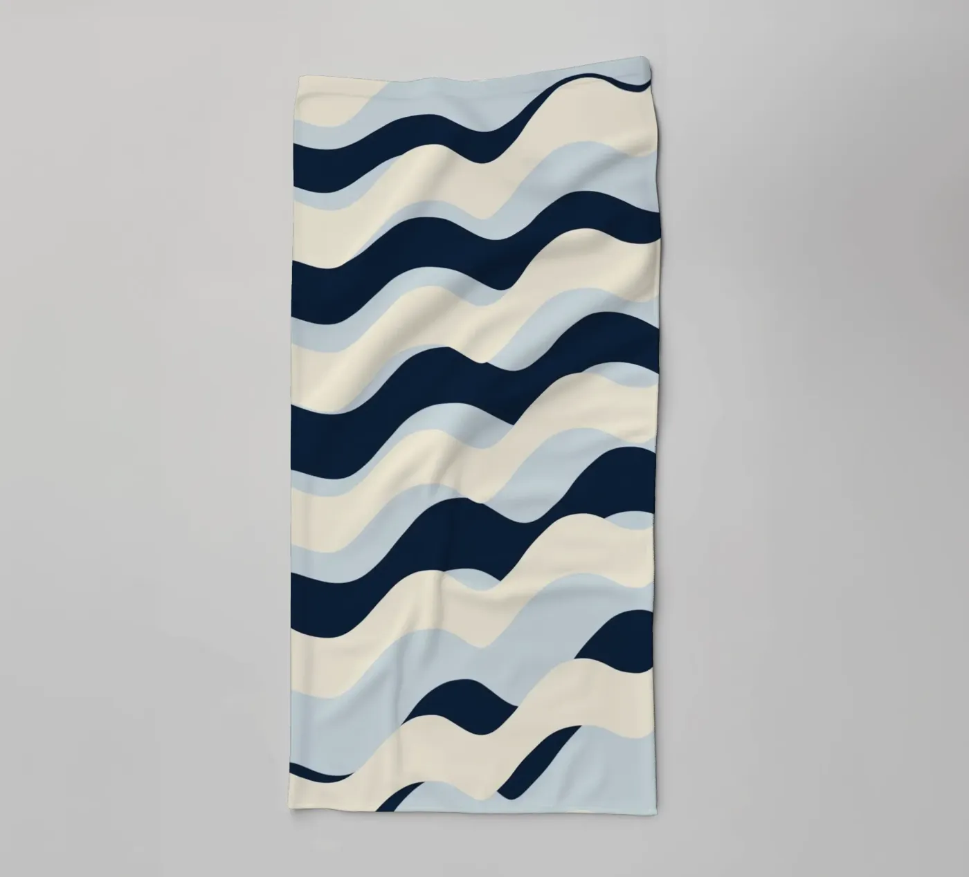 Waves pattern 09 towel by Little Dean