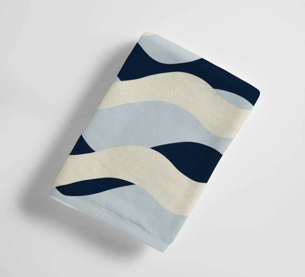 Waves pattern 09 towel by Little Dean