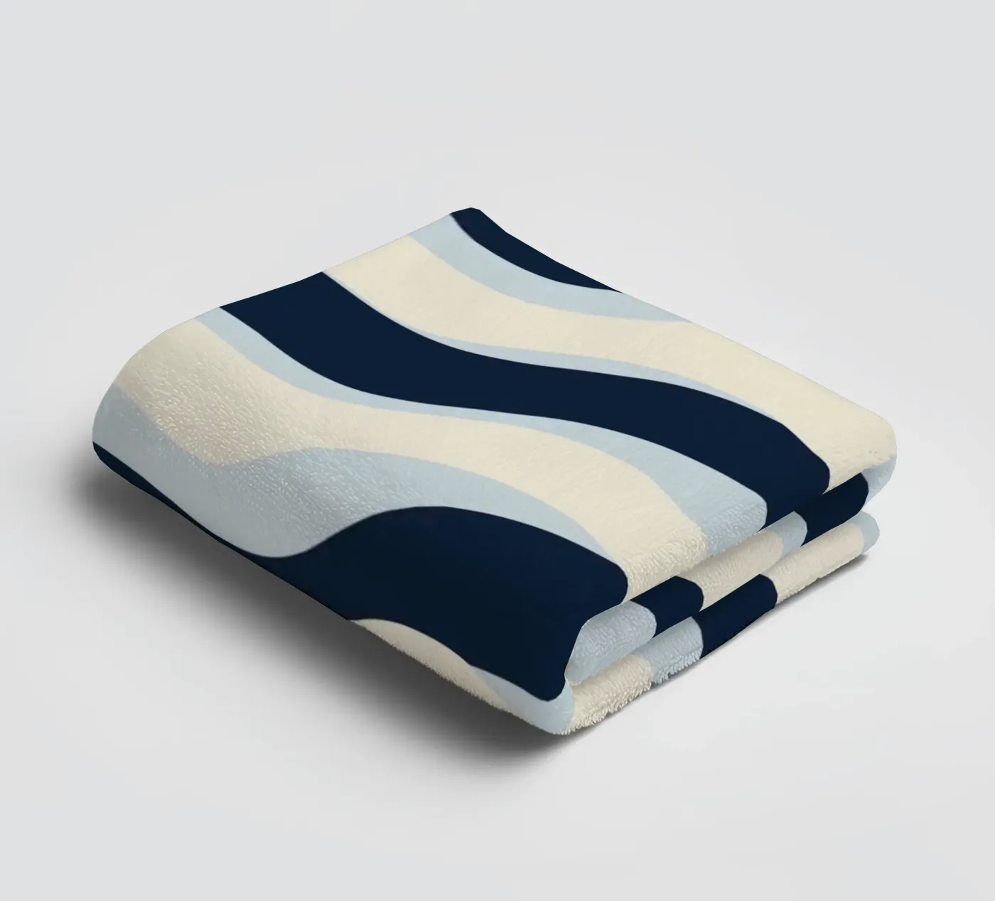 Waves pattern 09 towel by Little Dean