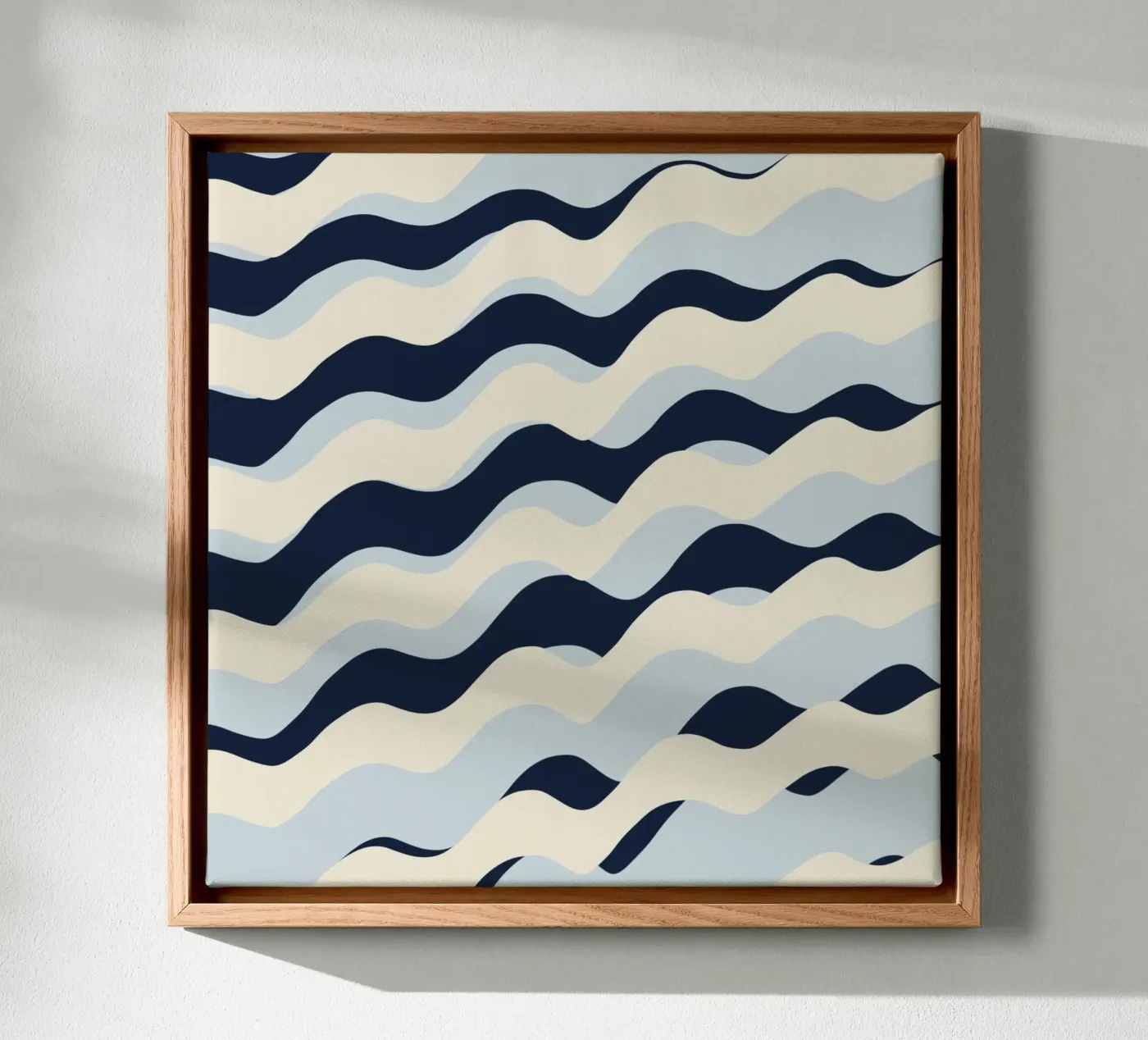 Golven patroon 09 canvas van Little Dean