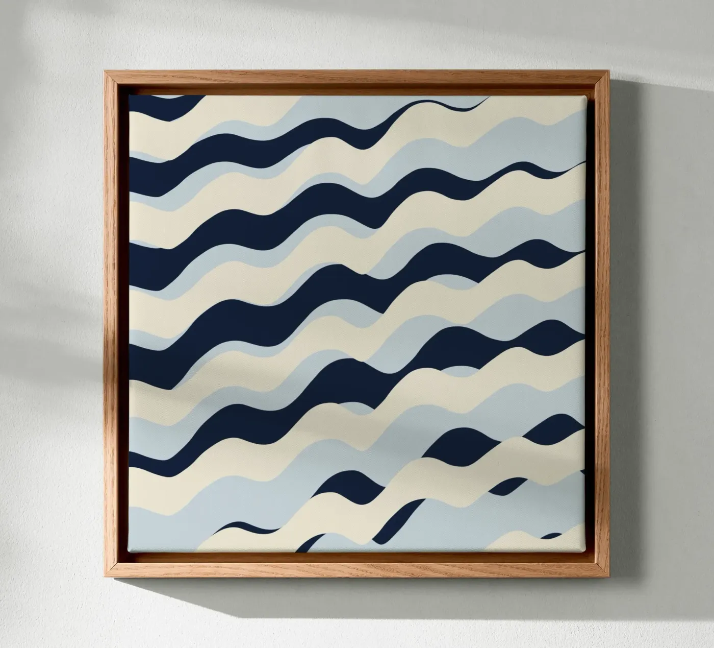 Waves pattern 09 canvas van Little Dean