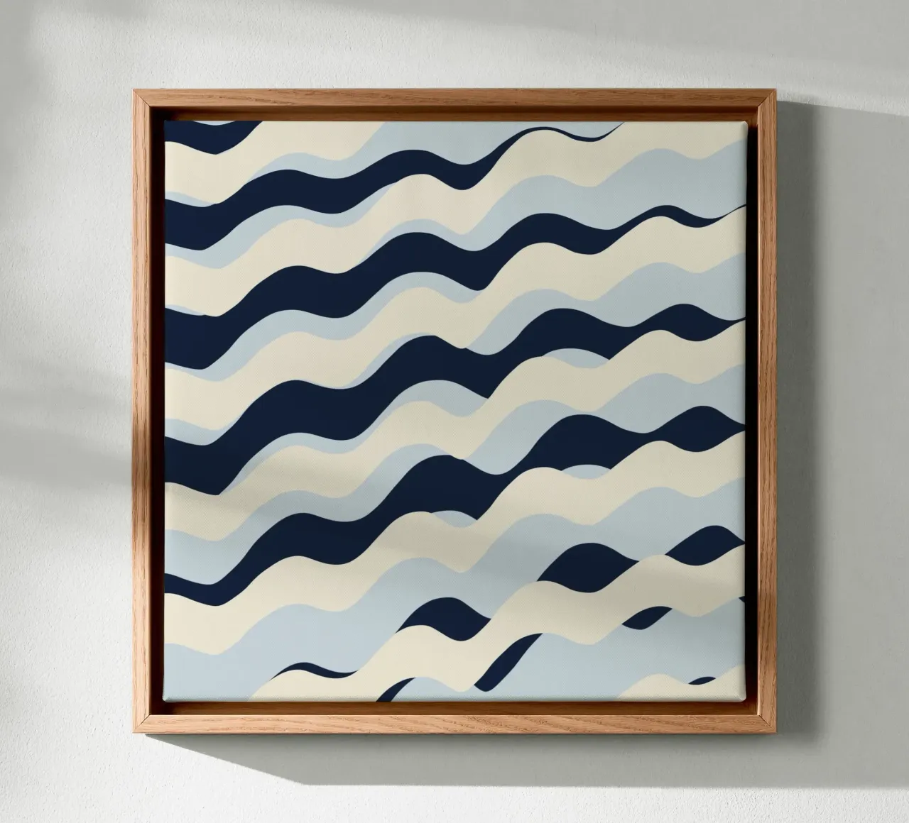 Waves pattern 09 canvas by Little Dean