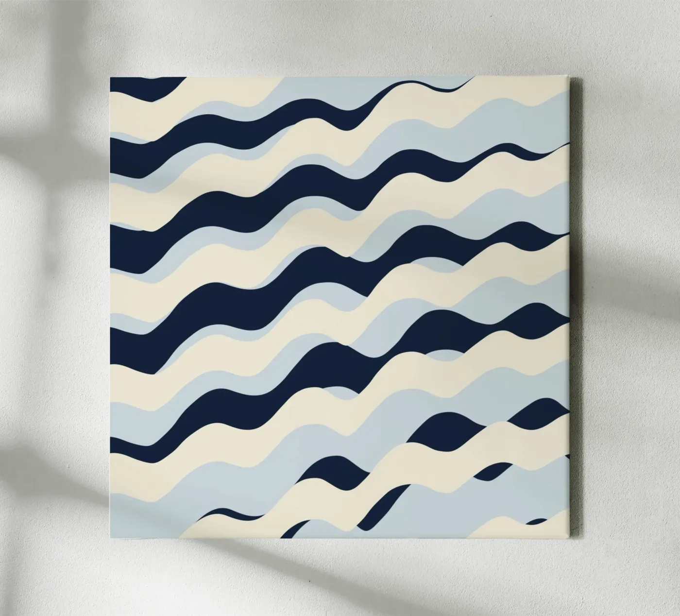 Golven patroon 09 canvas van Little Dean