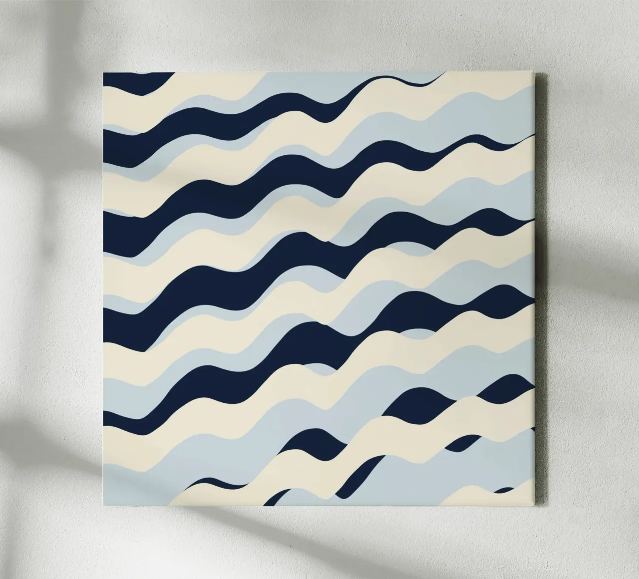 Waves pattern 09 canvas by Little Dean