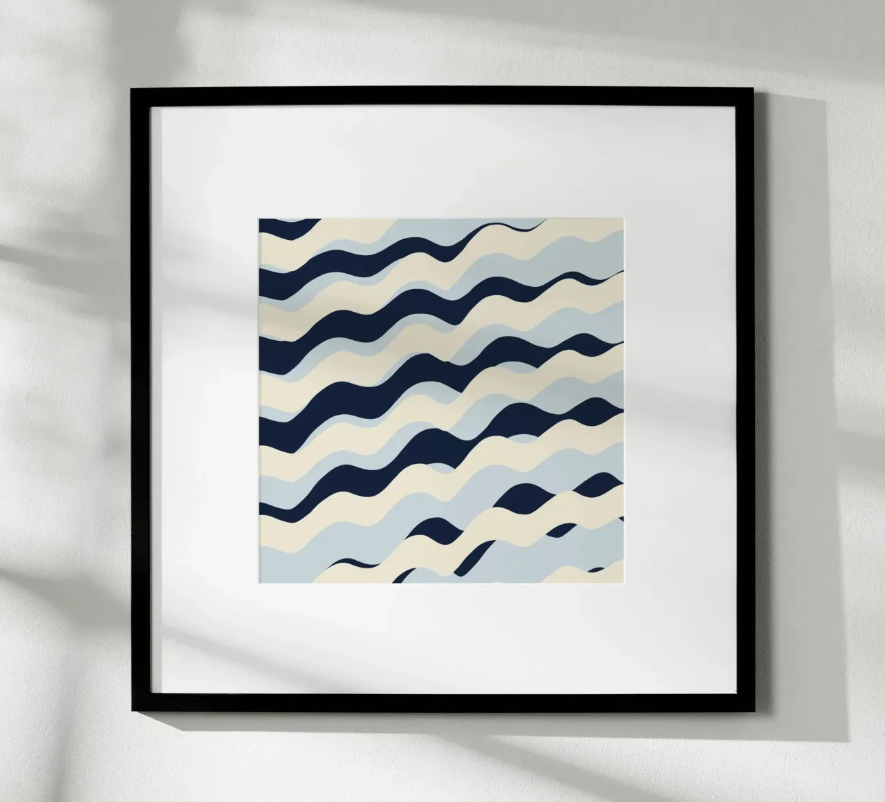Waves pattern 09 poster by Little Dean