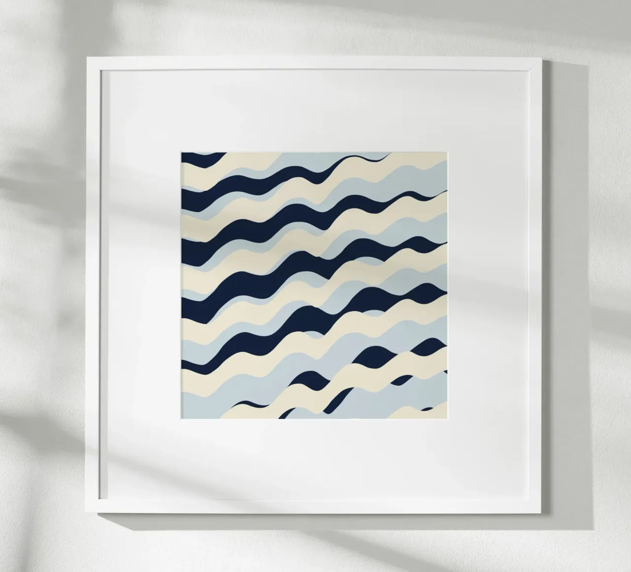 Waves pattern 09 poster by Little Dean