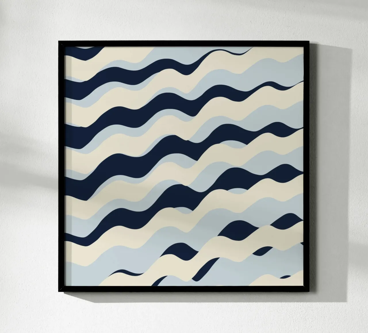 Waves pattern 09 poster by Little Dean