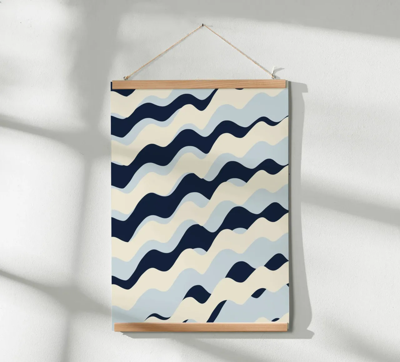 Waves pattern 09 poster by Little Dean