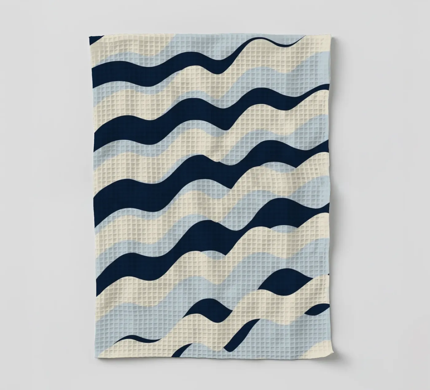 Waves pattern 09 Geschirrtuch von Little Dean