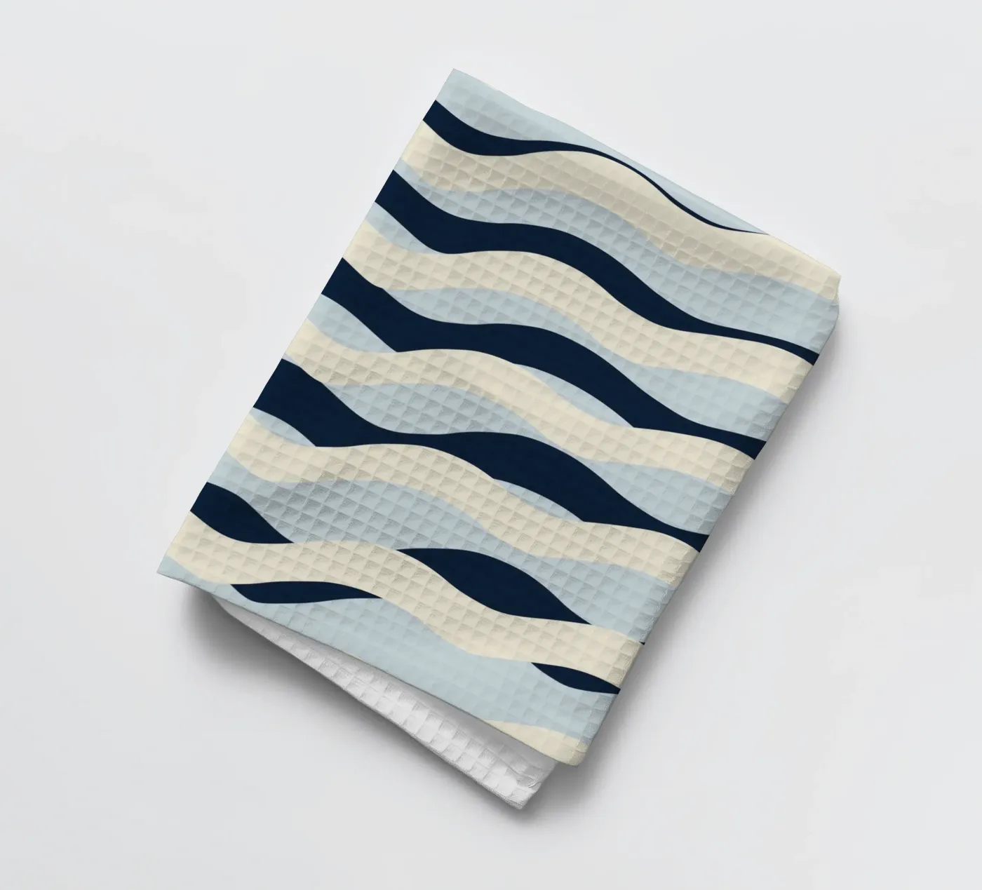 Waves pattern 09 Geschirrtuch von Little Dean