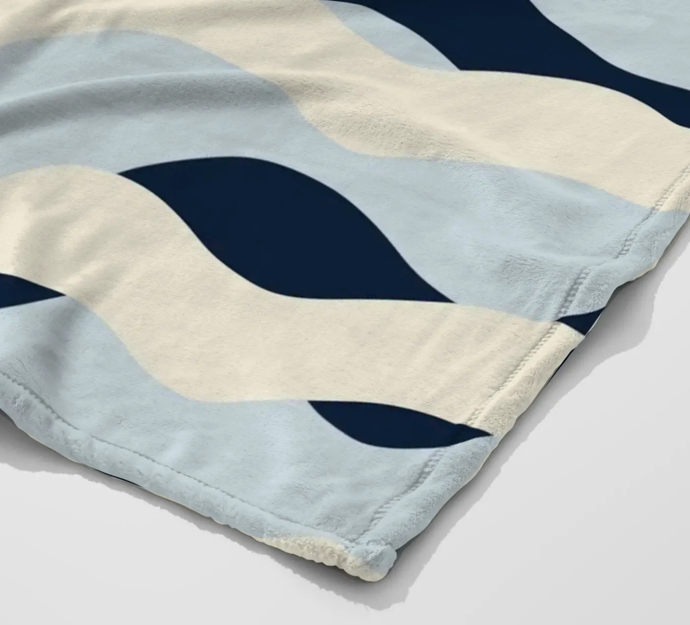 Modello Onde 09 coperta in pile da Little Dean