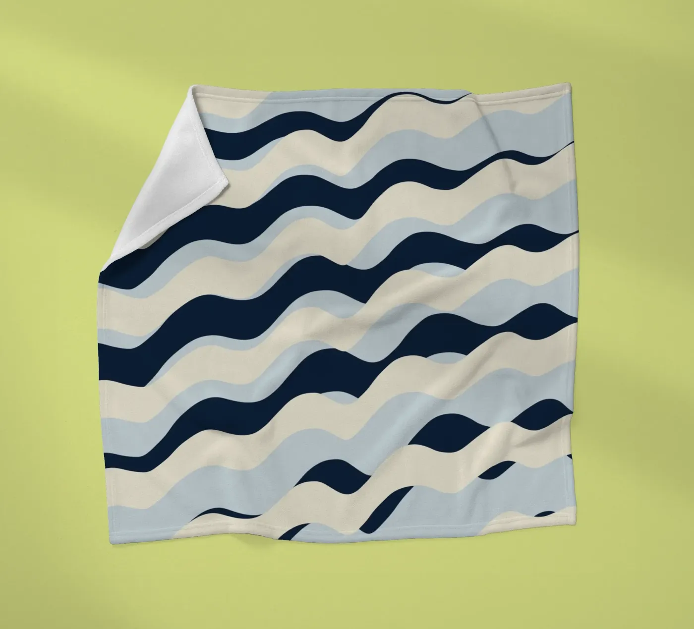 Modello Onde 09 coperta in pile da Little Dean