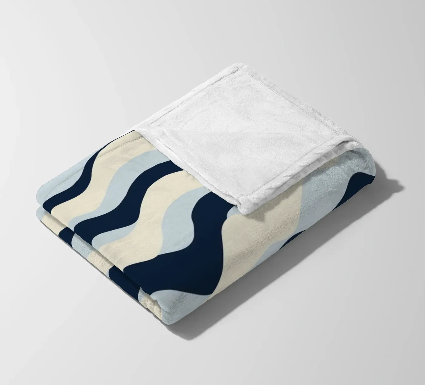 Modello Onde 09 coperta in pile da Little Dean