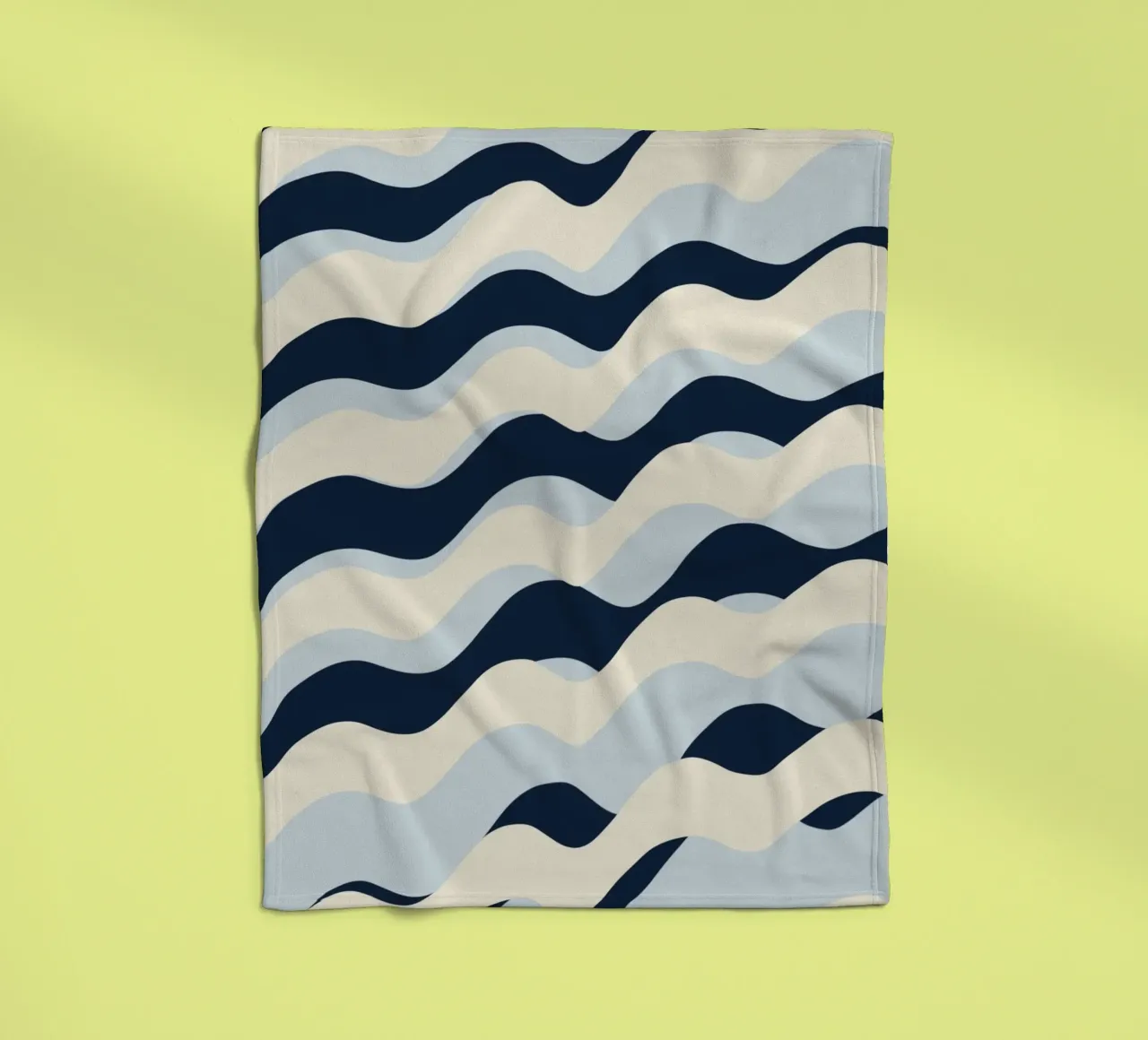 Waves pattern 09 fleece blanket by Little Dean